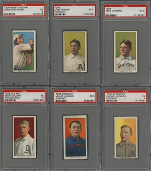 1909-11 T206 White Border PSA EX 5 Collection (179 Different) Including Many Hall of Famers
